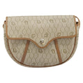 Christian Dior Vintage Honeycomb Shoulder Bag Canvas Beige Canvas Shoulder Bag Bag (Pre-Owned)