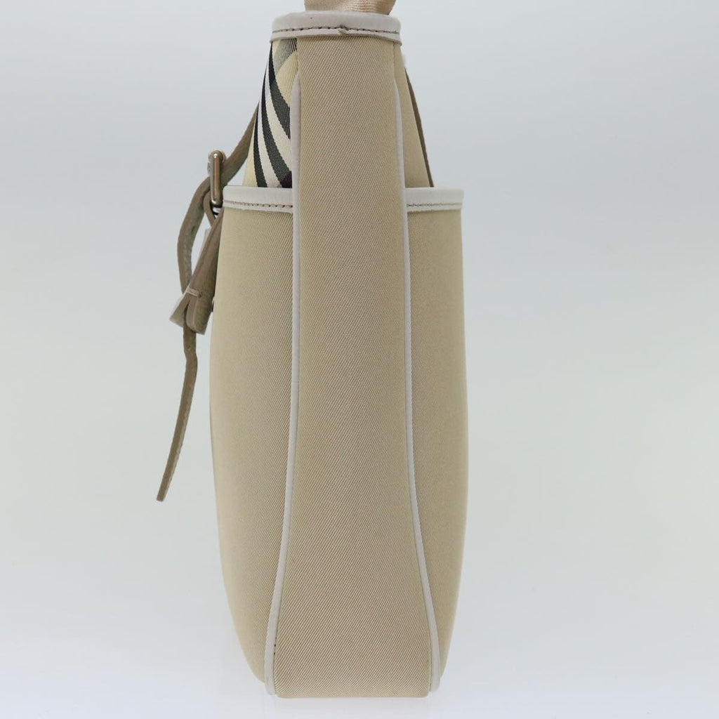 Burberry Nova Check Shoulder Bag Canvas Beige Canvas Shoulder Bag