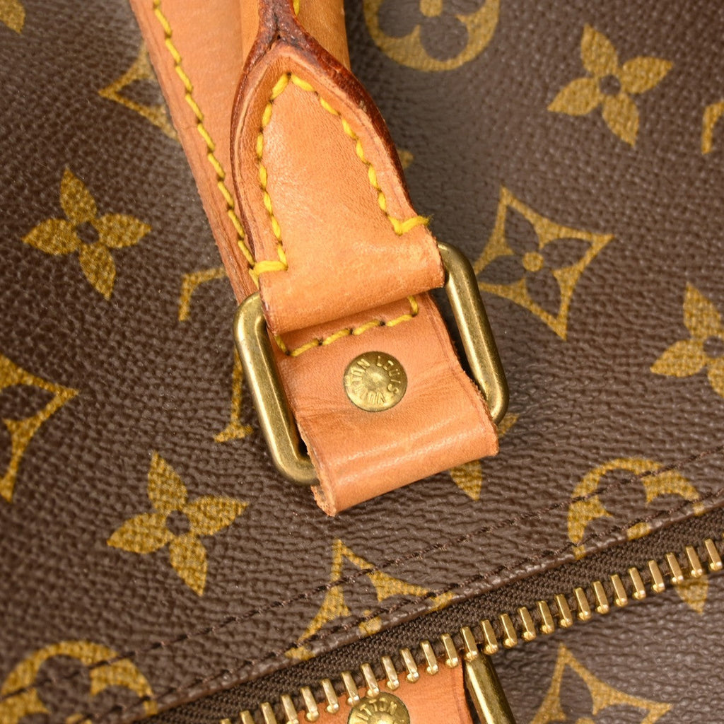 Louis Vuitton Keepall Bag Monogram Canvas Brown Canvas Travel Bag