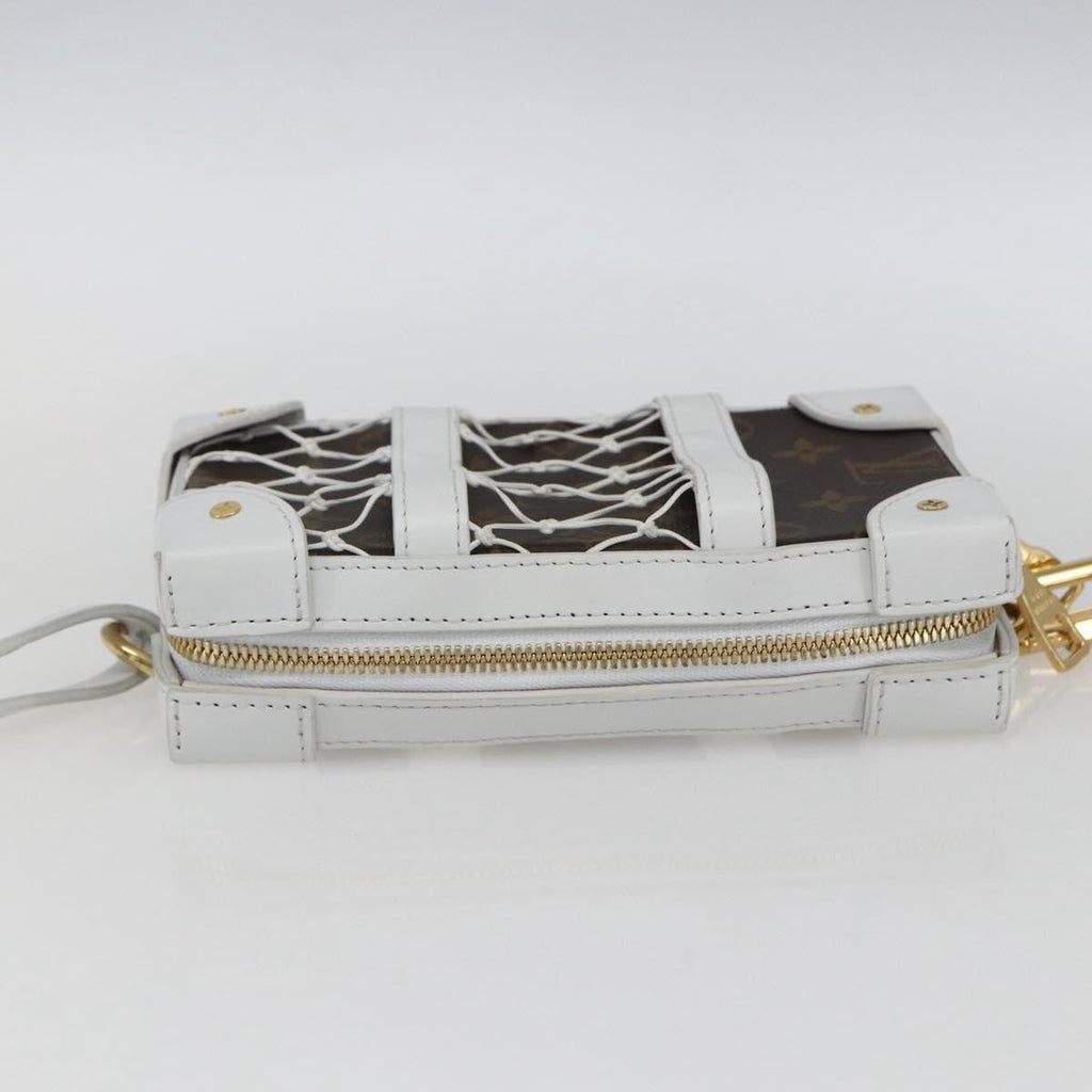 Louis Vuitton X Nba Soft Trunk Phone Box Monogram Canvas White Canvas Clutche & Pouche Bag