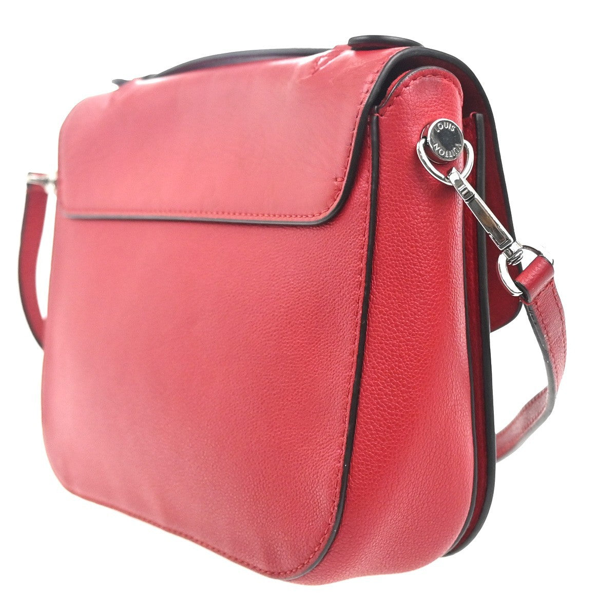 Louis Vuitton Very Messenger Monogram Leather Red Leather Shoulder Bag