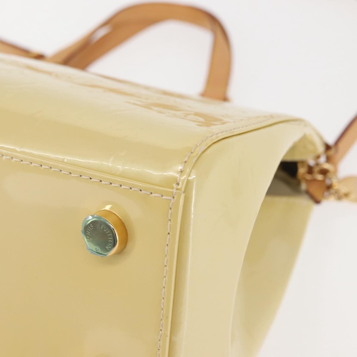 Louis Vuitton Brea Handbag Monogram Vernis Beige Patent_Leather Bag