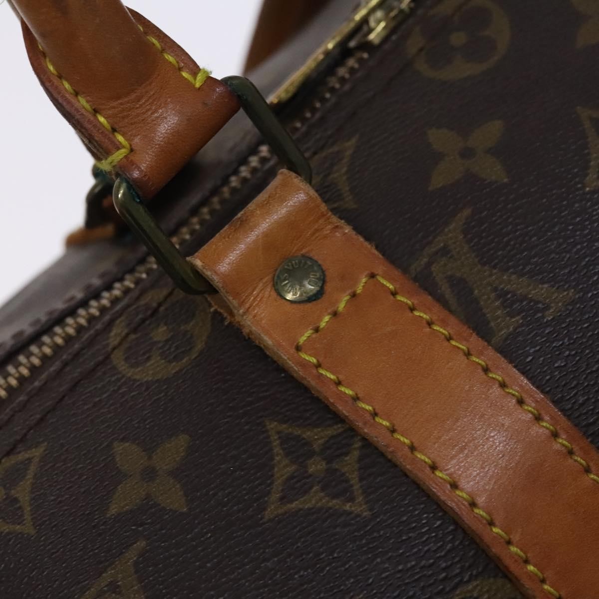 Louis Vuitton Keepall Bag Monogram Canvas Brown Canvas Travel Bag