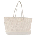 Fendi Roll Tote Zucca Canvas And Leather Beige Canvas Tote Bag Bag