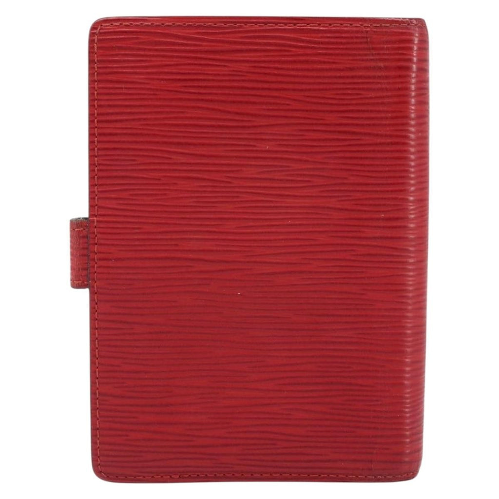 Louis Vuitton Agenda Cover Epi Leather Red Leather Wallets Accessory
