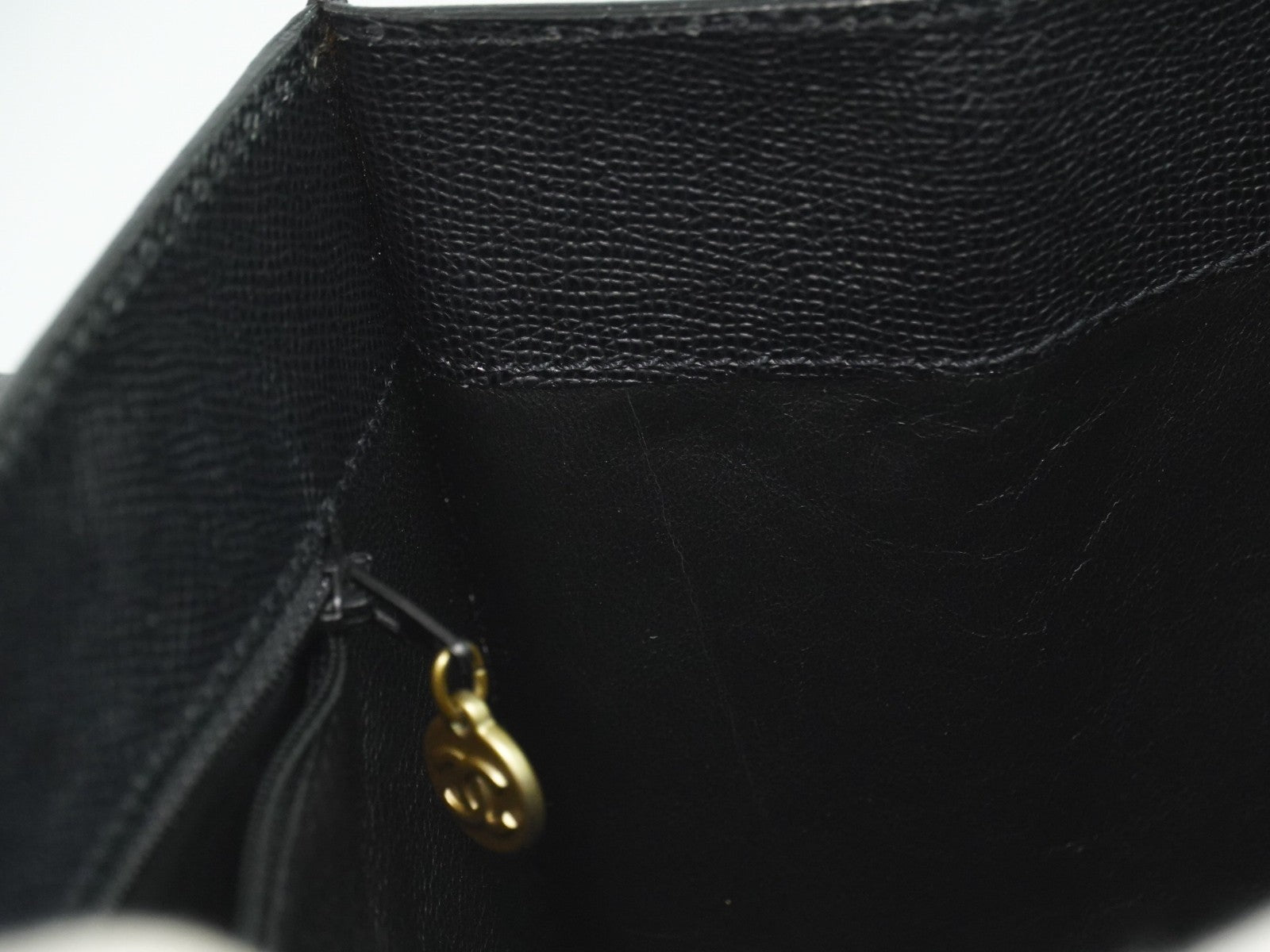 Chanel Vintage Logo Tote Leather Black Leather Tote Bag Bag