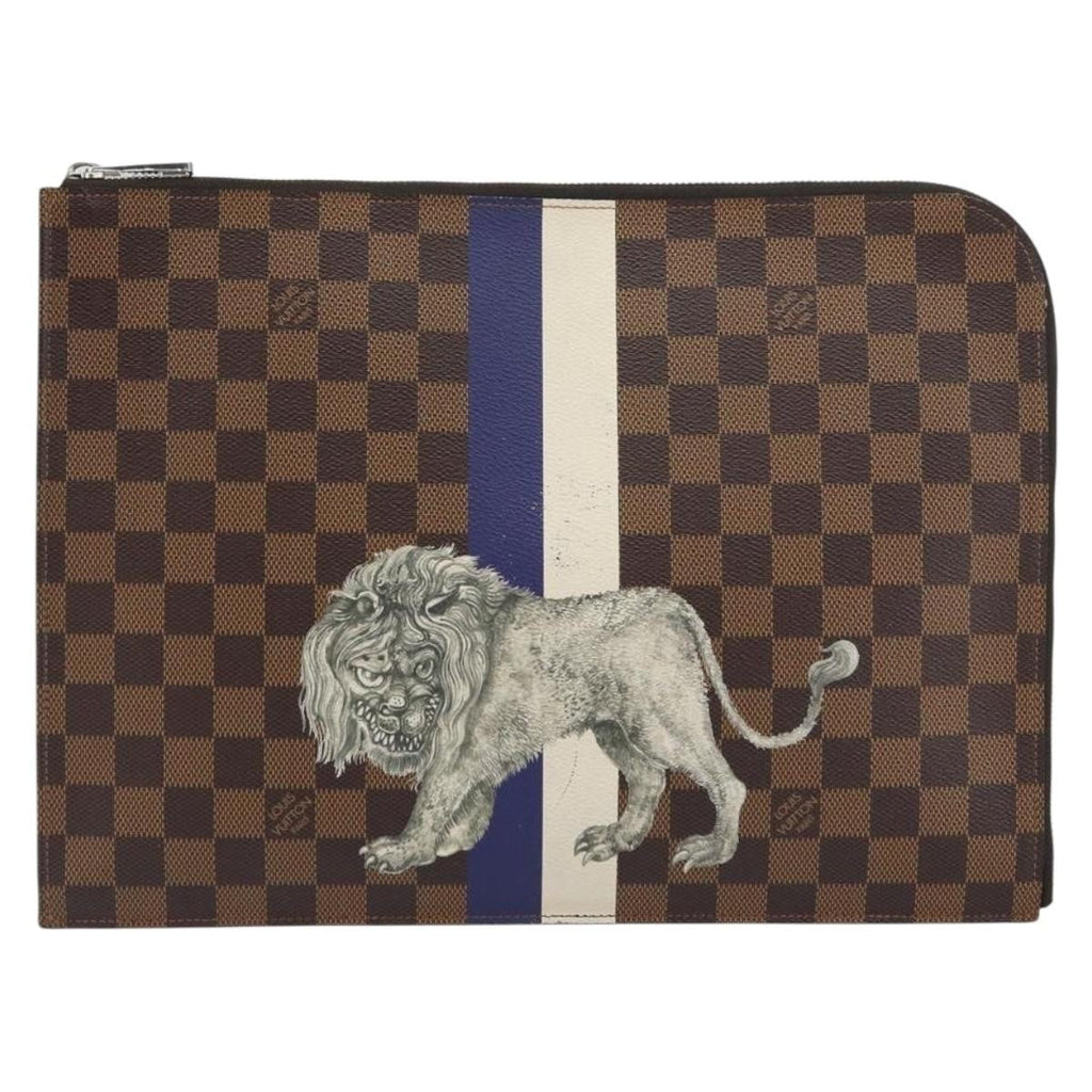 Louis Vuitton Pochette Jour Limited Edition Chapman Savane Damier Brown Canvas Clutche & Pouche Bag