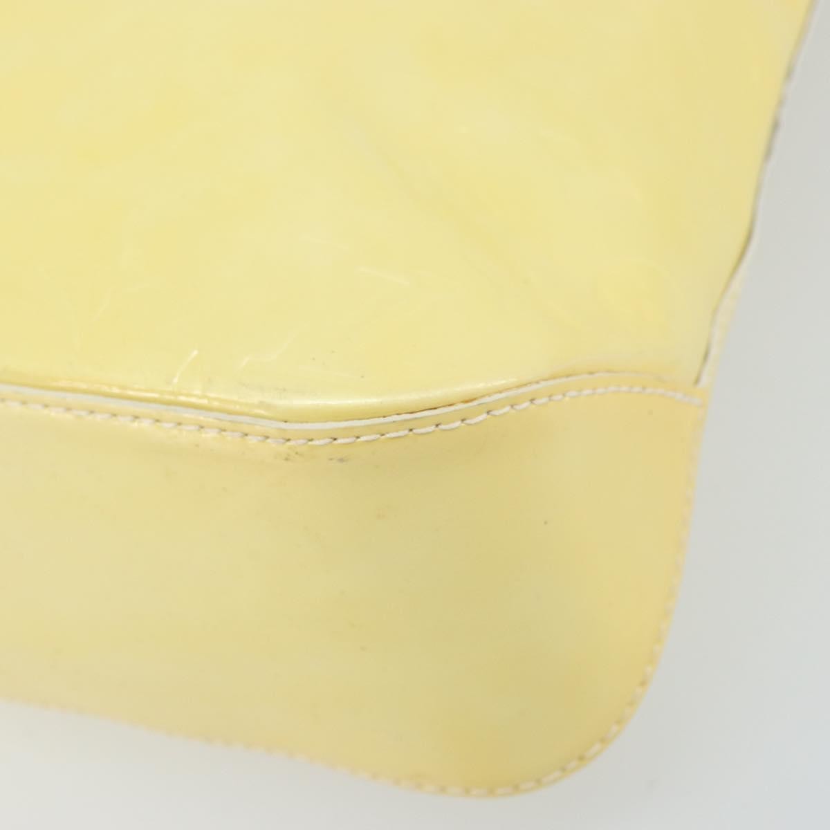 Louis Vuitton Brentwood Handbag Monogram Vernis Yellow Patent_Leather Tote Bag