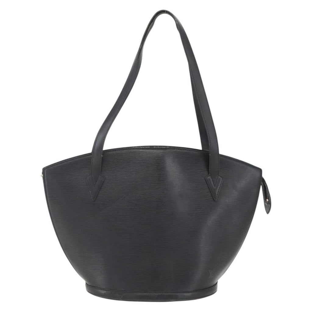 Louis Vuitton Saint Jacques Handbag Epi Leather Black Leather Handbag