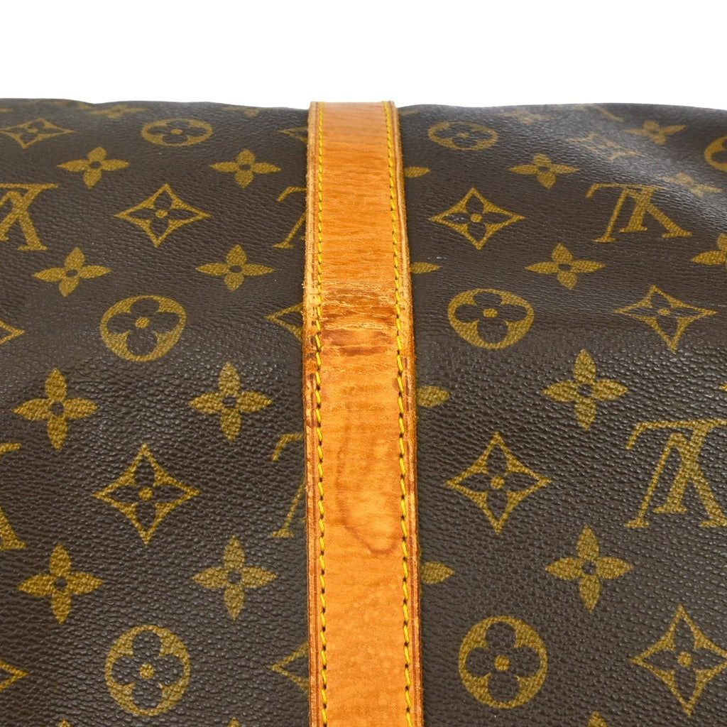 Louis Vuitton Keepall Bag Monogram Canvas Brown Canvas Travel Bag