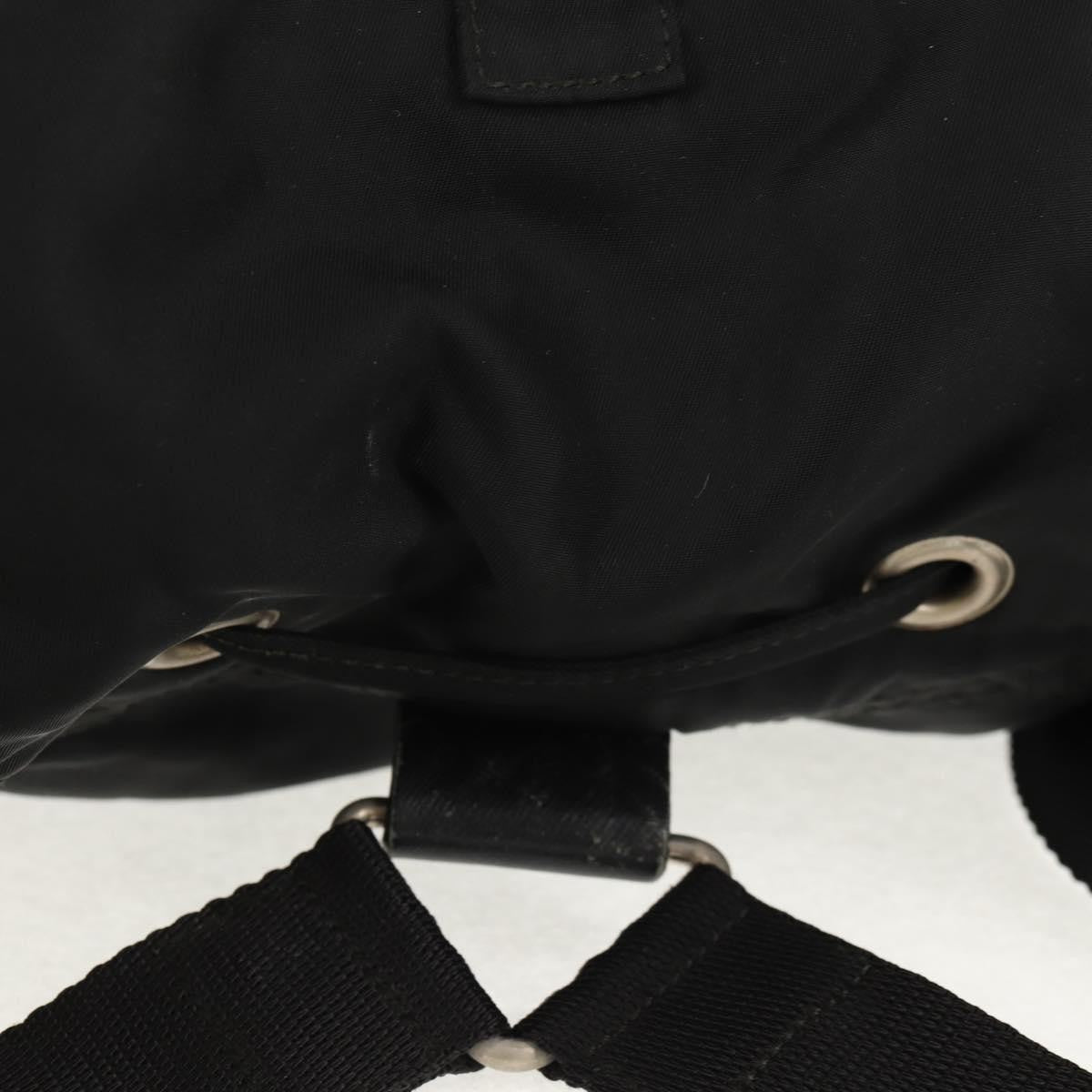 Prada Front Pocket Backpack Tessuto Black Nylon Backpack Bag