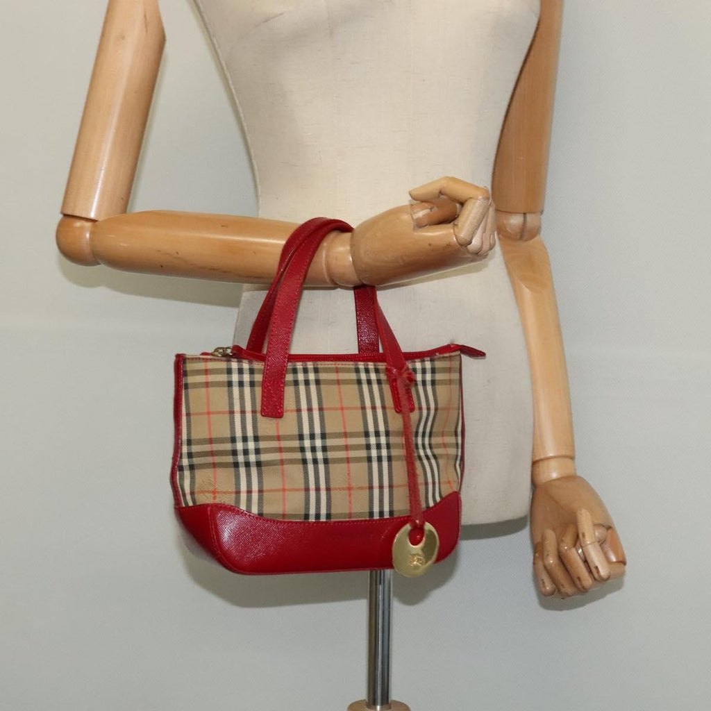 Burberry Nova Check Handbag Nova Check Canvas And Leather Beige Canvas Handbag