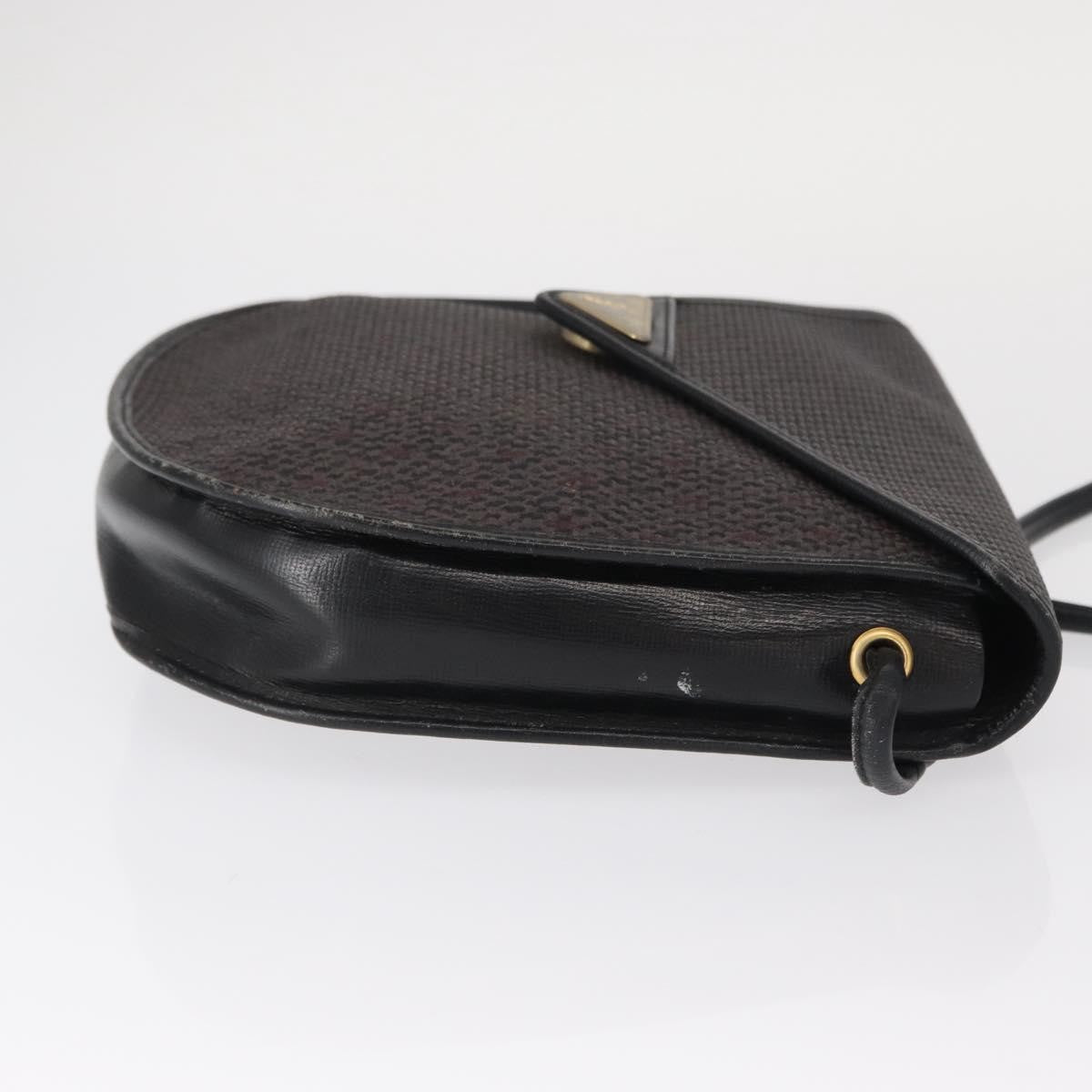 Saint Laurent Vintage Shoulder Bag Canvas Black Canvas Shoulder Bag Bag (Pre-Owned)