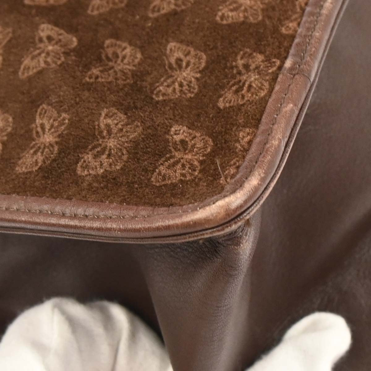 Bottega Veneta Butterfly Handle Tote Suede Brown Suede Tote Bag Bag