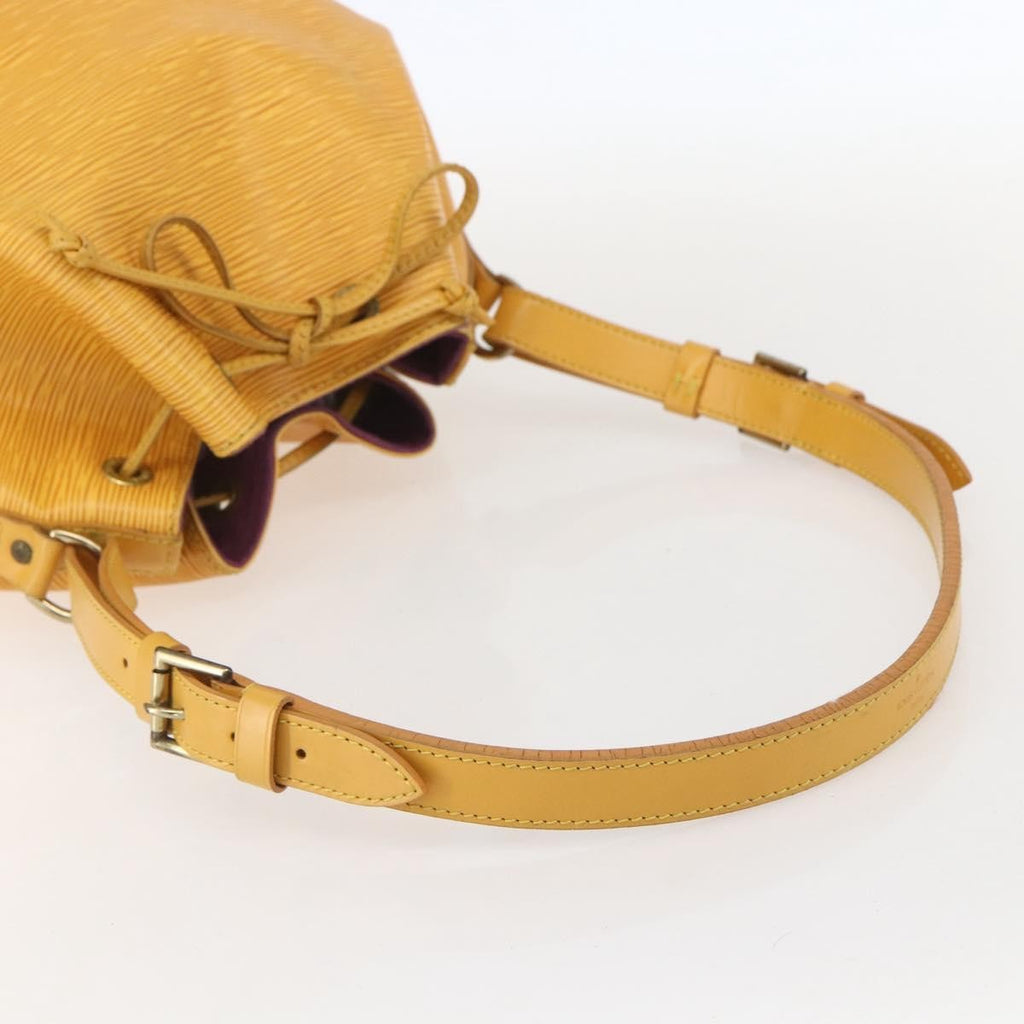 Louis Vuitton Petit Noe Handbag Epi Leather Yellow Leather Shoulder Bag