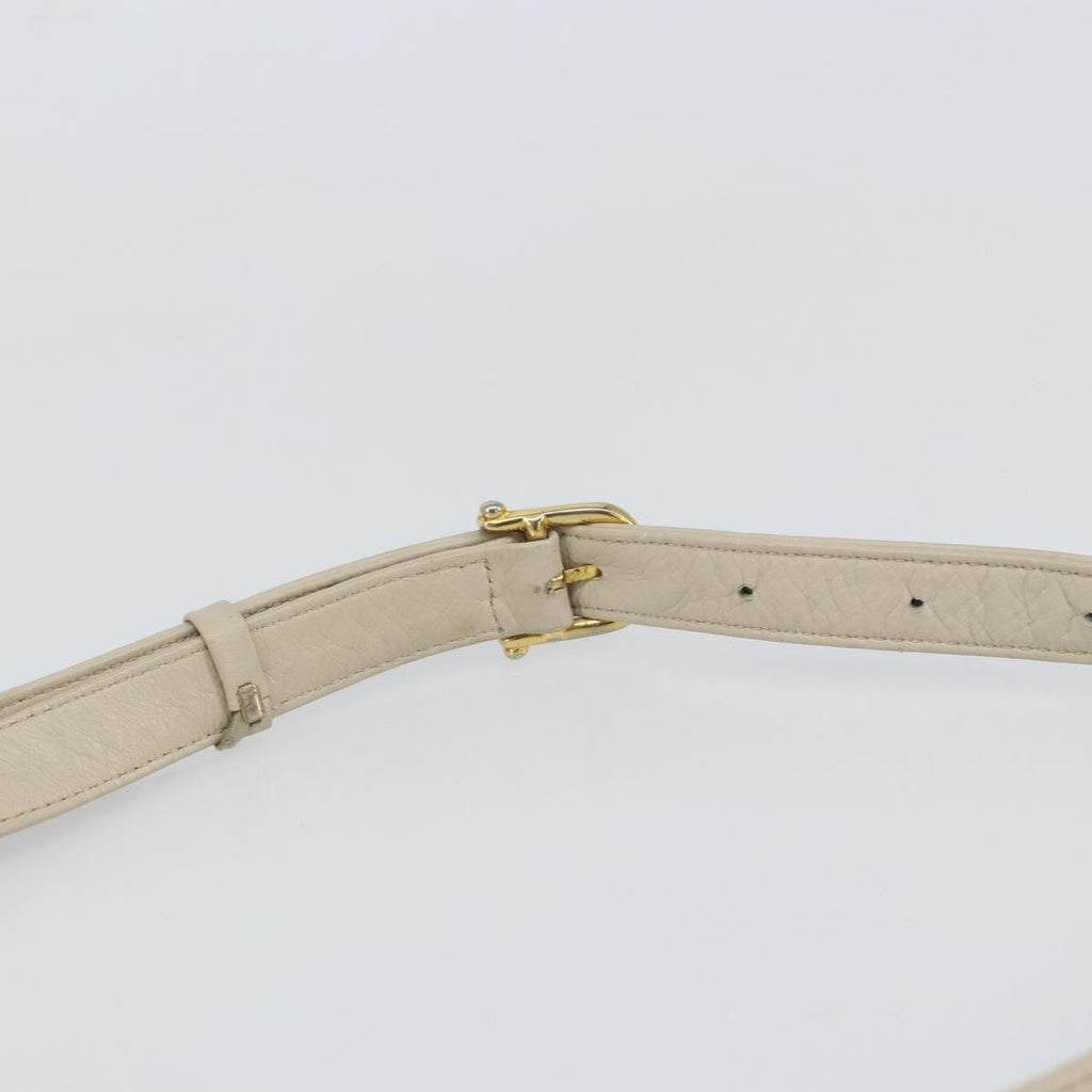 Celine Vintage Shoulder Bag Leather Beige Leather Shoulder Bag Bag