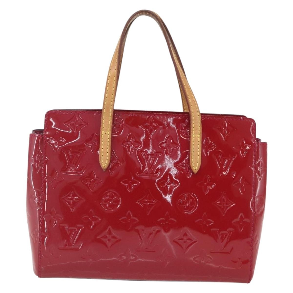 Louis Vuitton Catalina Handbag Monogram Vernis Pink Patent_Leather Handbag