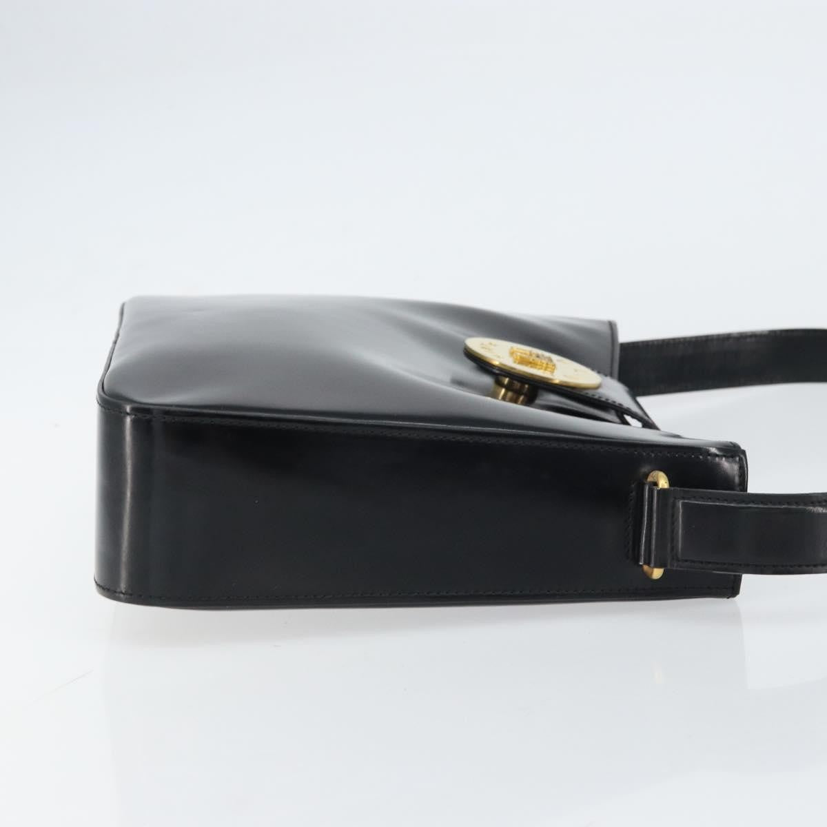 Celine Handbag Patent Leather Black Patent_Leather Shoulder Bag Bag