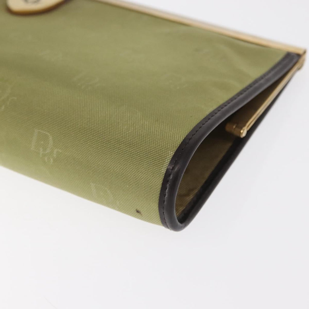 Christian Dior Trotter Pouch Canvas Green Canvas Clutche & Pouche Bag (Pre-Owned)