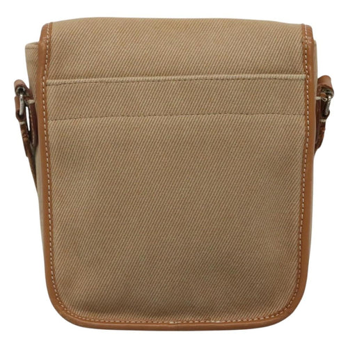 Burberry Blue Label Shoulder Bag Canvas Beige Canvas Shoulder Bag