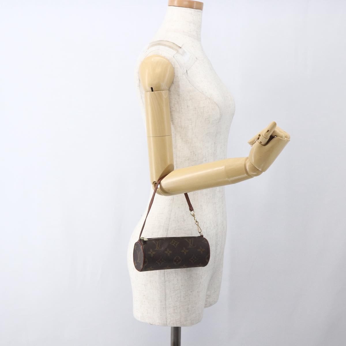 Louis Vuitton Papillon Pochette Monogram Canvas Brown Canvas Clutche & Pouche Bag