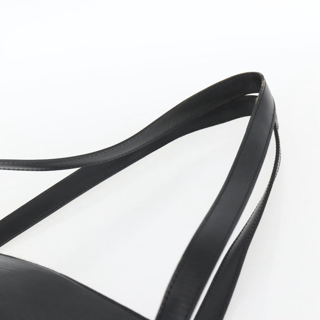 Louis Vuitton Saint Jacques Handbag Epi Leather Black Leather Handbag