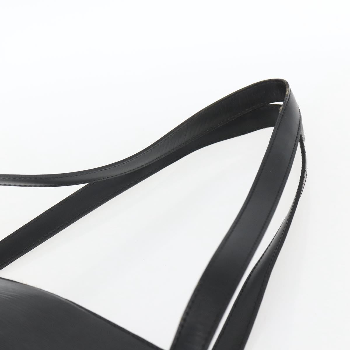 Louis Vuitton Saint Jacques Handbag Epi Leather Black Leather Handbag