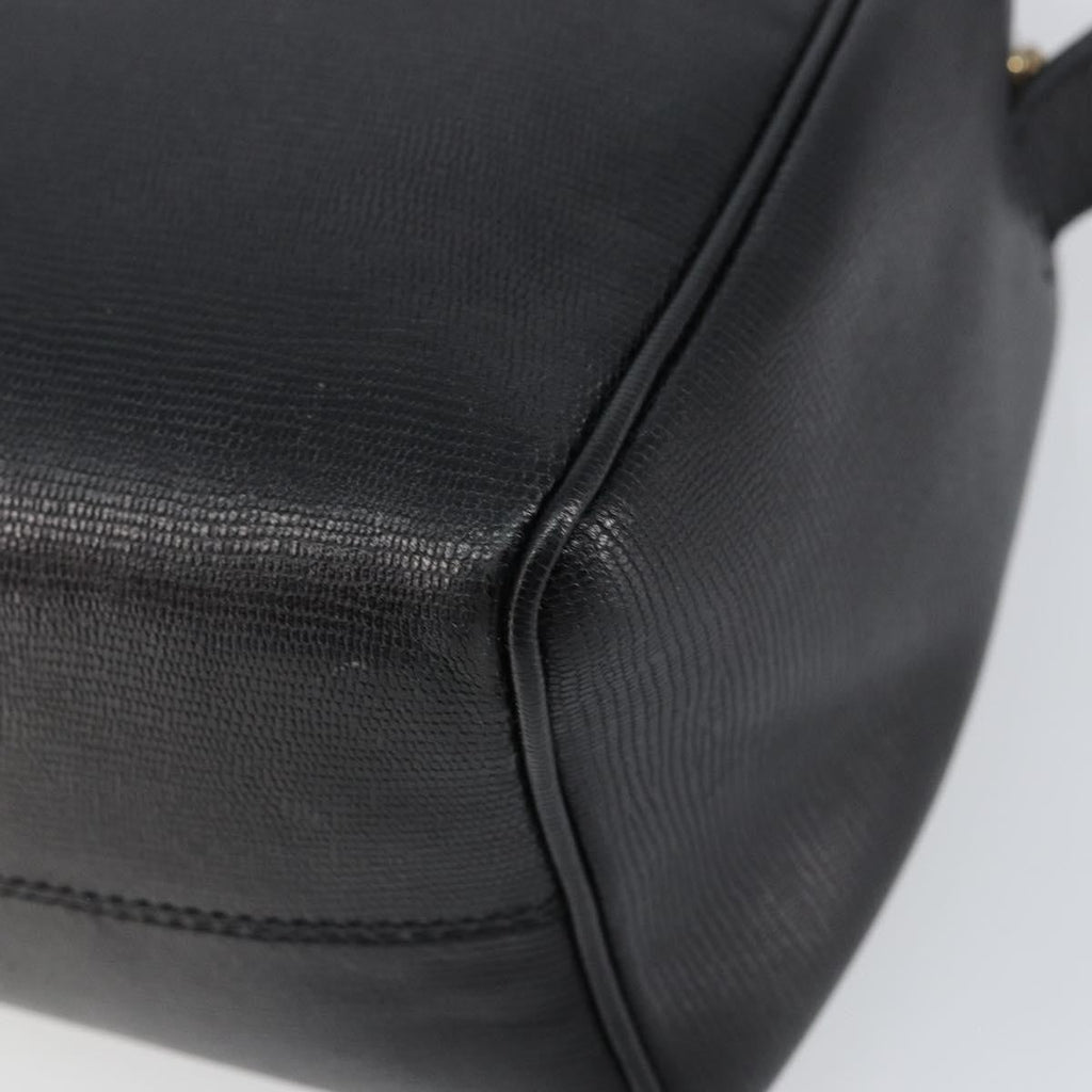 Celine Circle Logo Shoulder Bag Leather Black Leather Shoulder Bag Bag