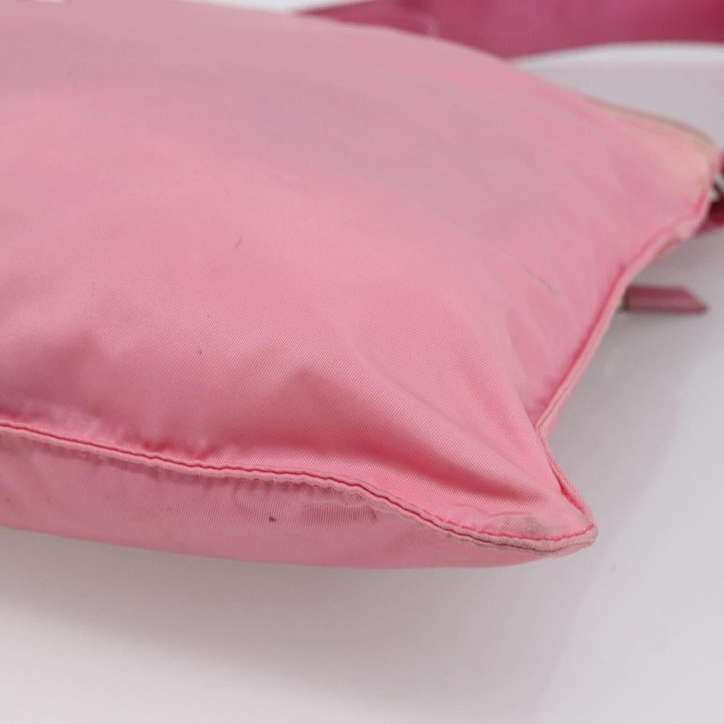 Prada Front Pocket Messenger Bag Tessuto Pink Nylon Shoulder Bag Bag