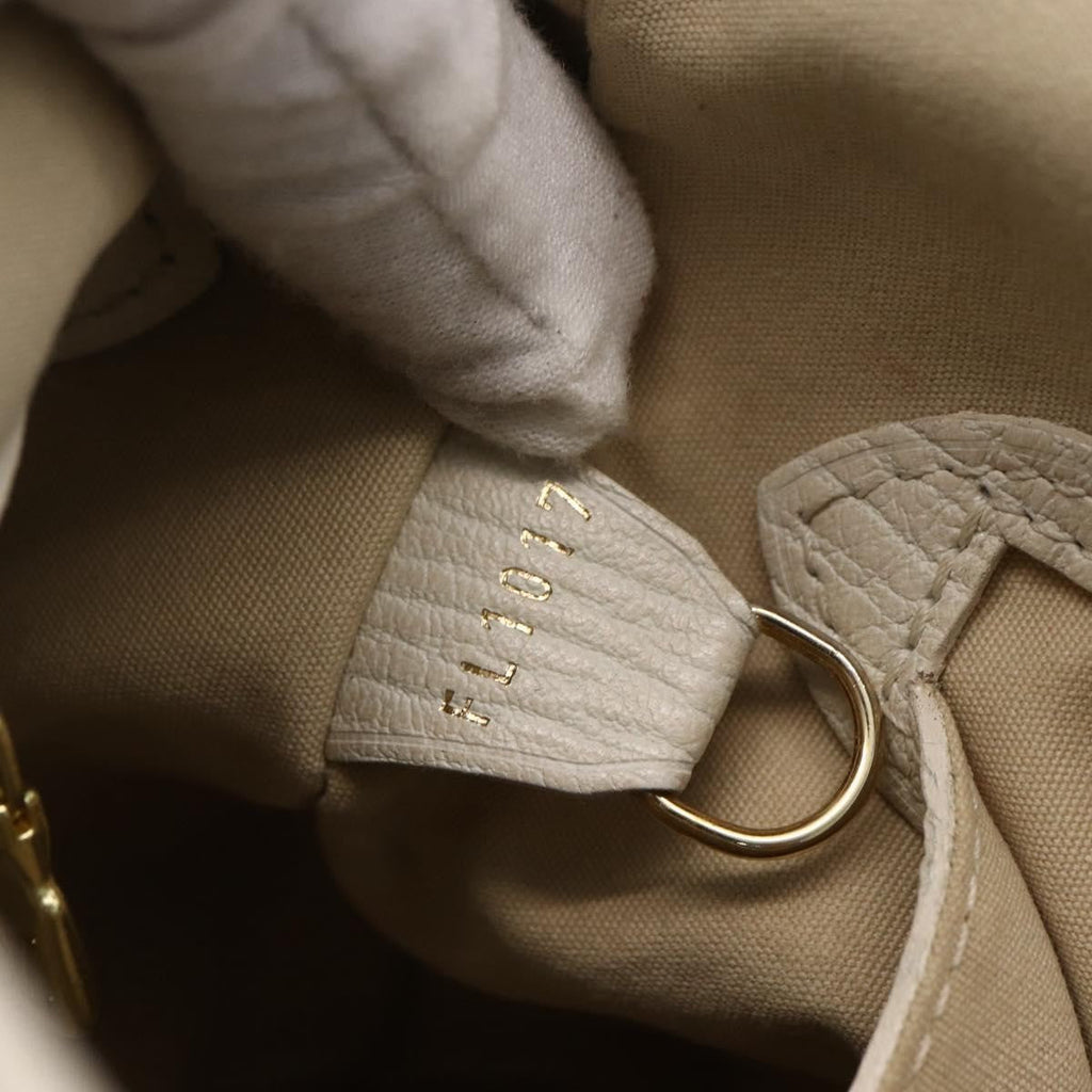 Louis Vuitton Petit Bucket Bag Mini Lin Beige Canvas Shoulder Bag