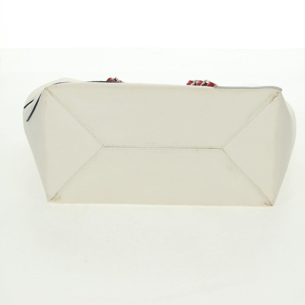 Chanel No.5 Tote Canvas And Leather White Canvas Tote Bag Bag