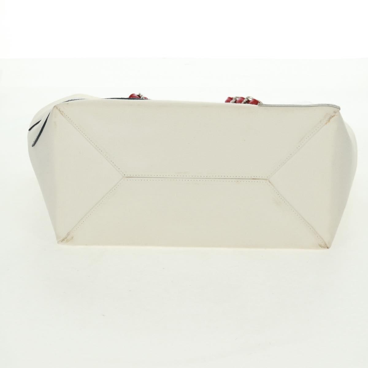 Chanel No.5 Tote Canvas And Leather White Canvas Tote Bag Bag