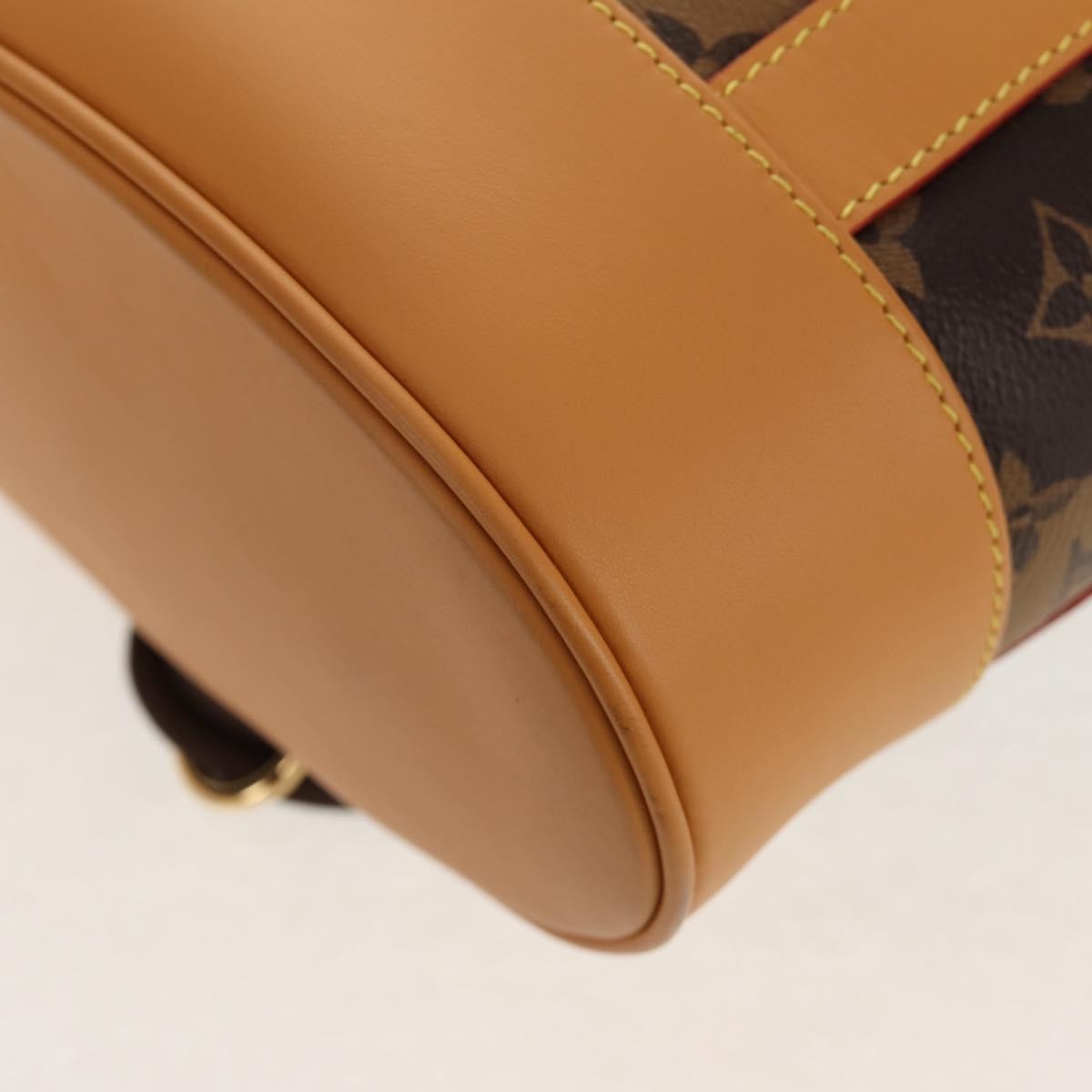 Louis Vuitton Nigo Randonnee Backpack Limited Edition Stripes Monogram Canvas Brown Canvas Shoulder Bag