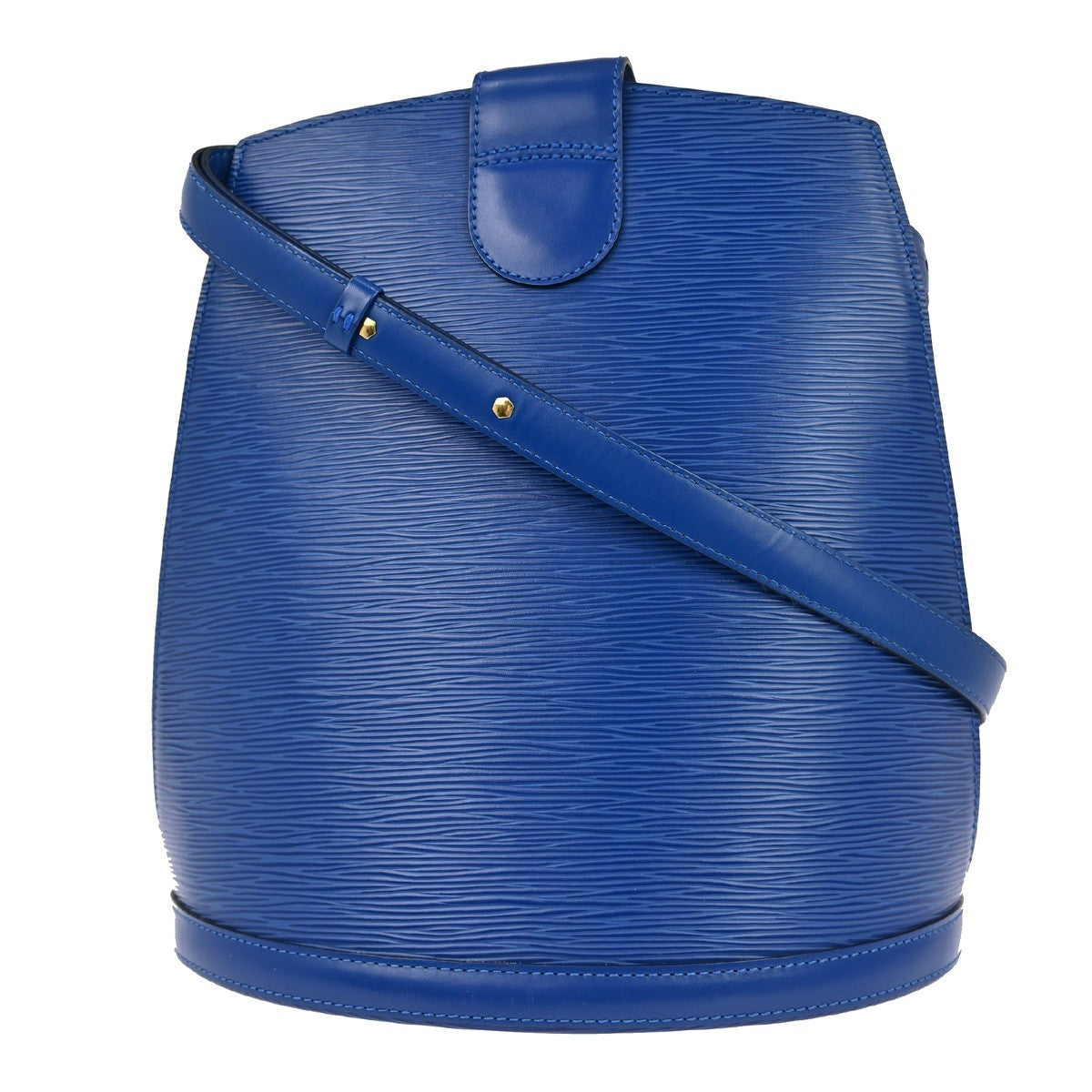 Louis Vuitton Cluny Shoulder Bag Epi Leather Blue Leather Shoulder Bag