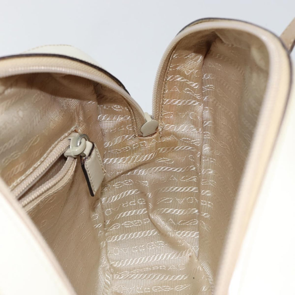 Prada Re-Edition 1995 Handbag Patent Leather Beige Patent_Leather Handbag