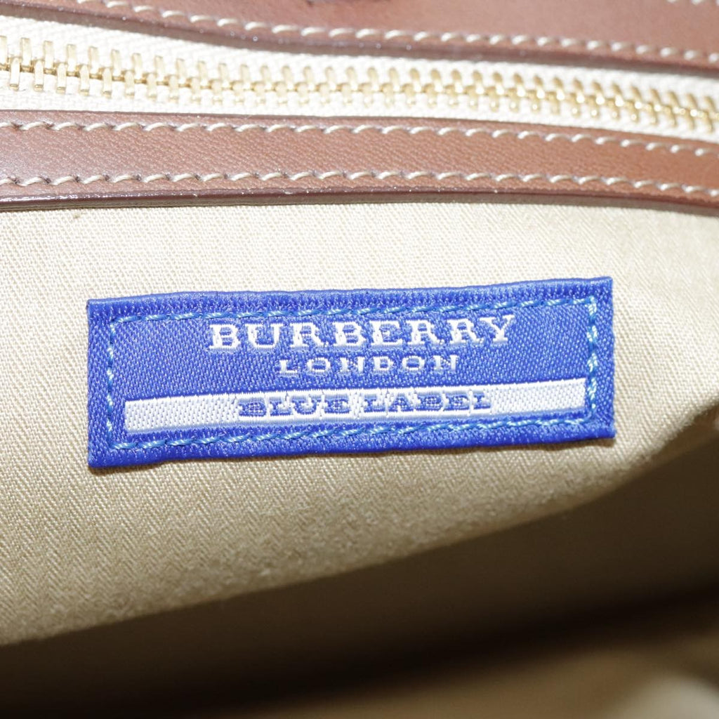 Burberry Blue Label Shoulder Bag Nylon Beige Nylon Shoulder Bag