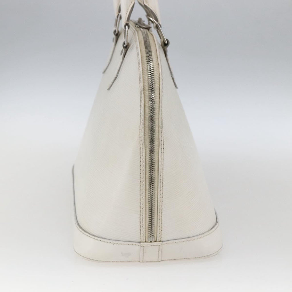 Louis Vuitton Alma Handbag Epi Leather White Leather Handbag