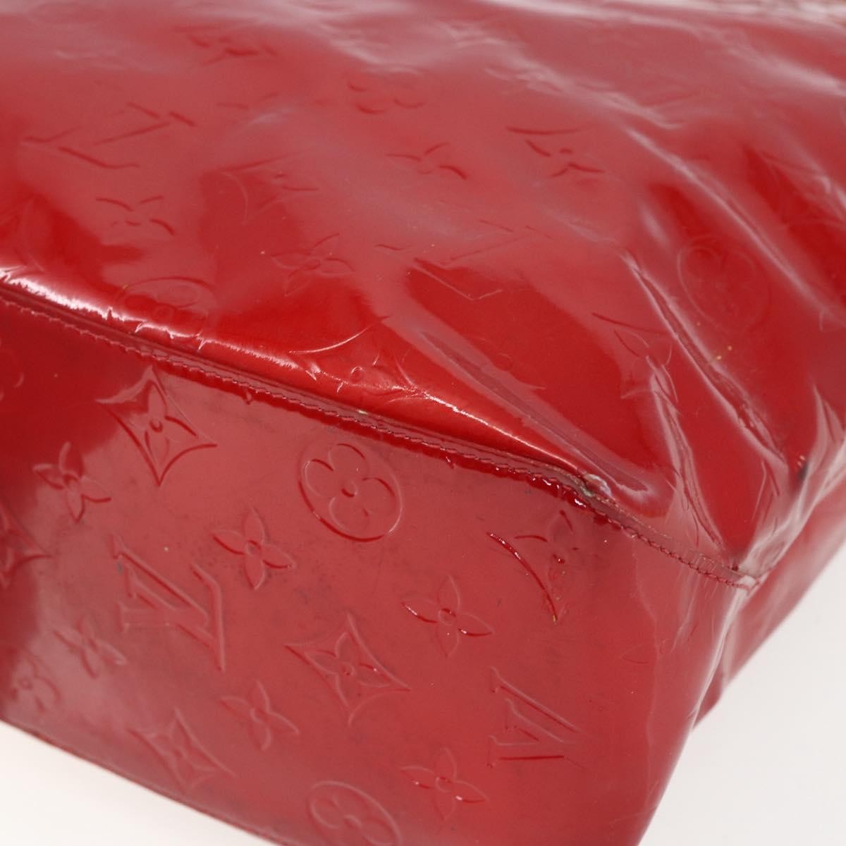 Louis Vuitton Reade Handbag Monogram Vernis Red Patent_Leather Handbag
