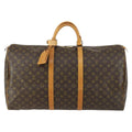 Louis Vuitton Keepall Bag Monogram Canvas Brown Canvas Travel Bag
