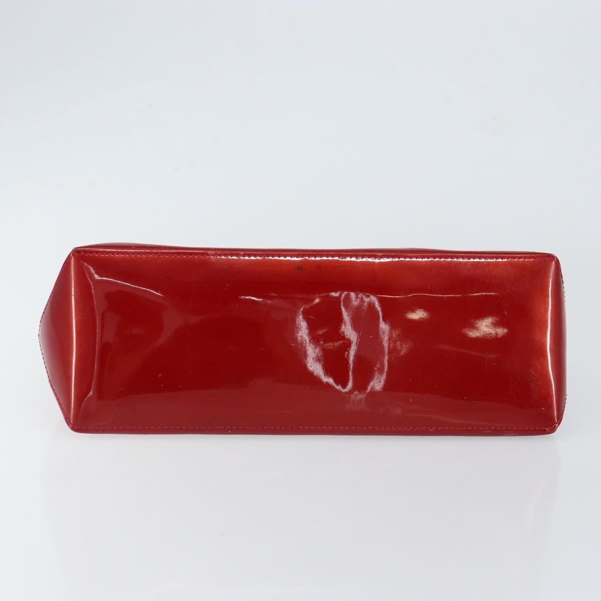 Louis Vuitton Wilshire Handbag Monogram Vernis Red Patent_Leather Handbag