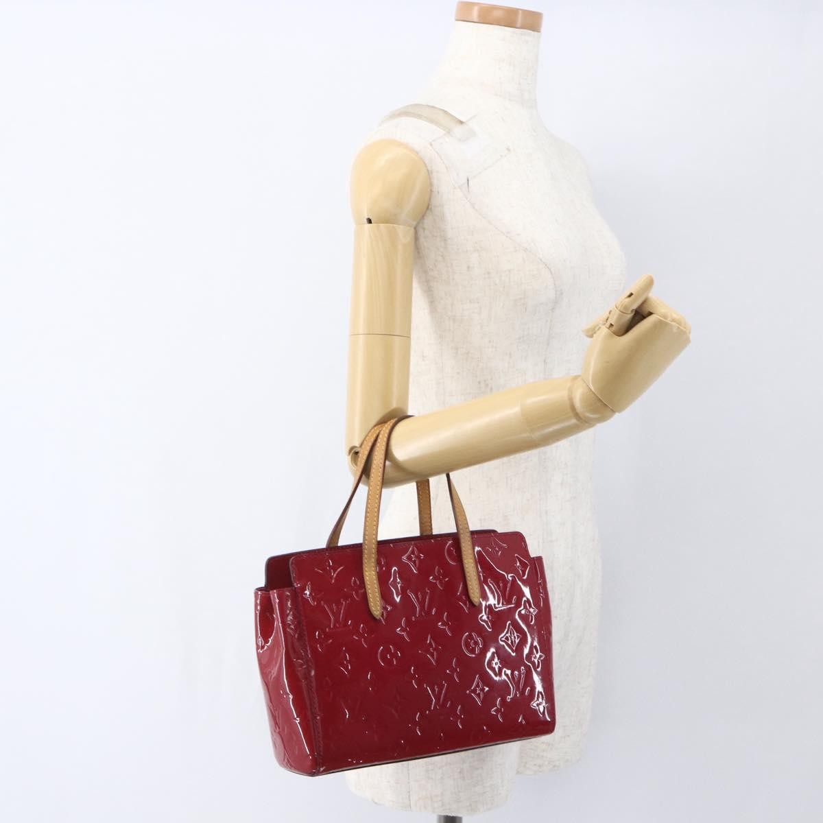 Louis Vuitton Catalina Handbag Monogram Vernis Pink Patent_Leather Handbag