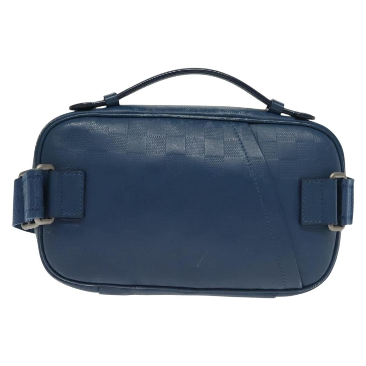 Louis Vuitton Ambler Bag Damier Infini Leather Blue Leather Shoulder Bag