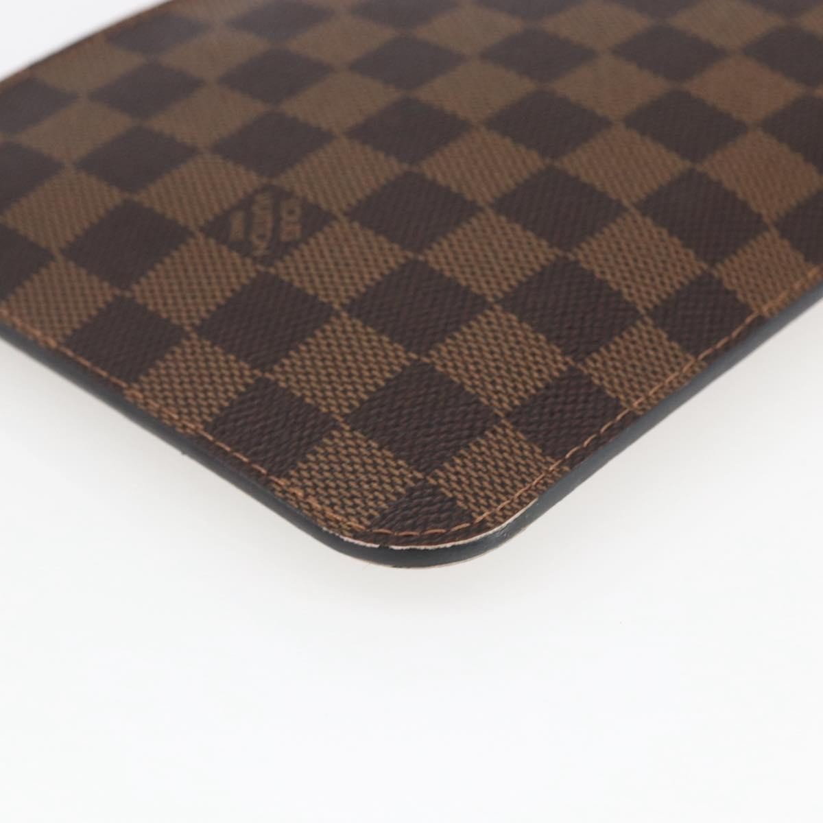 Louis Vuitton Neverfull Pochette Damier Brown Canvas Clutche & Pouche Bag