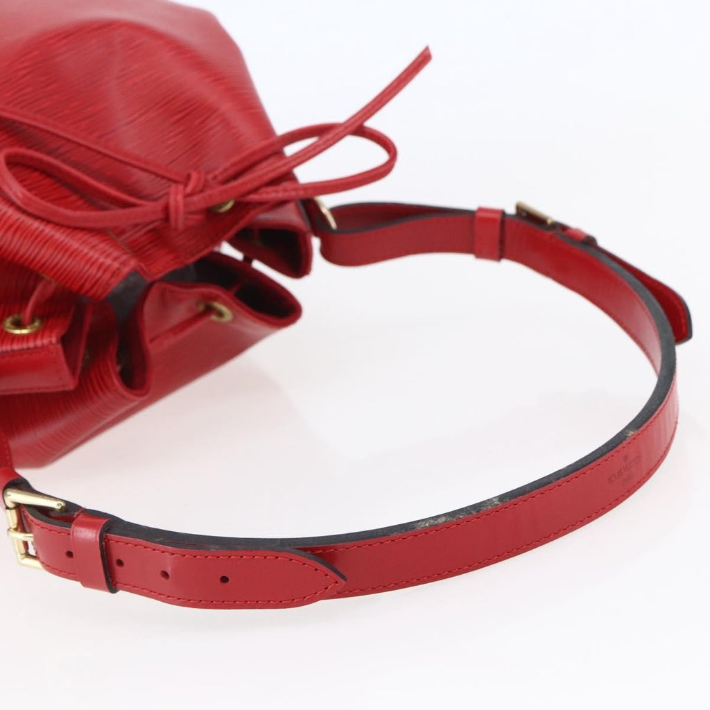 Louis Vuitton Noe Handbag Epi Leather Red Leather Bag