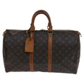 Louis Vuitton Keepall Bag Monogram Canvas Brown Canvas Travel Bag