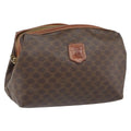 Celine Macadam Pochette Canvas And Leather Brown Canvas Clutche & Pouche Bag