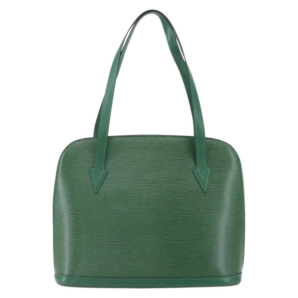 Louis Vuitton Lussac Handbag Epi Leather Green Leather Shoulder Bag