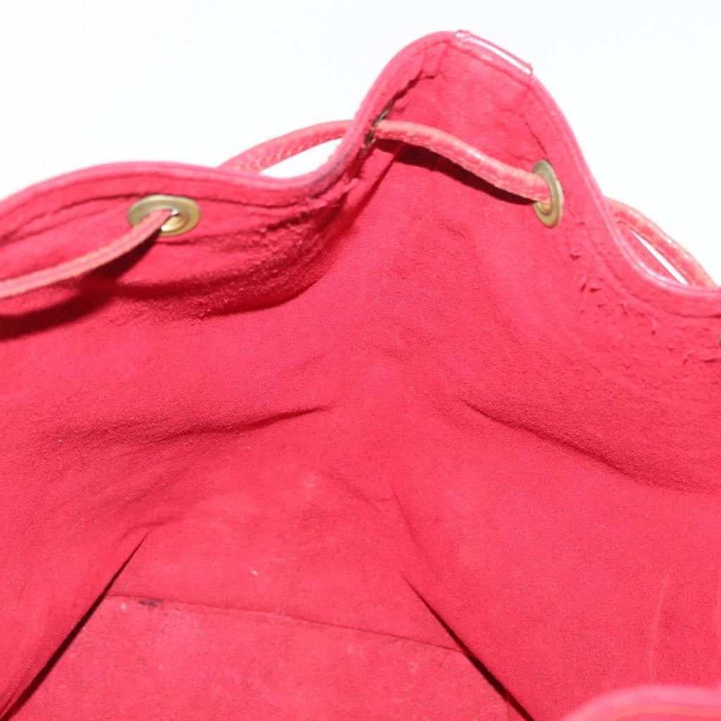 Louis Vuitton Petit Noe Handbag Epi Leather Red Leather Shoulder Bag
