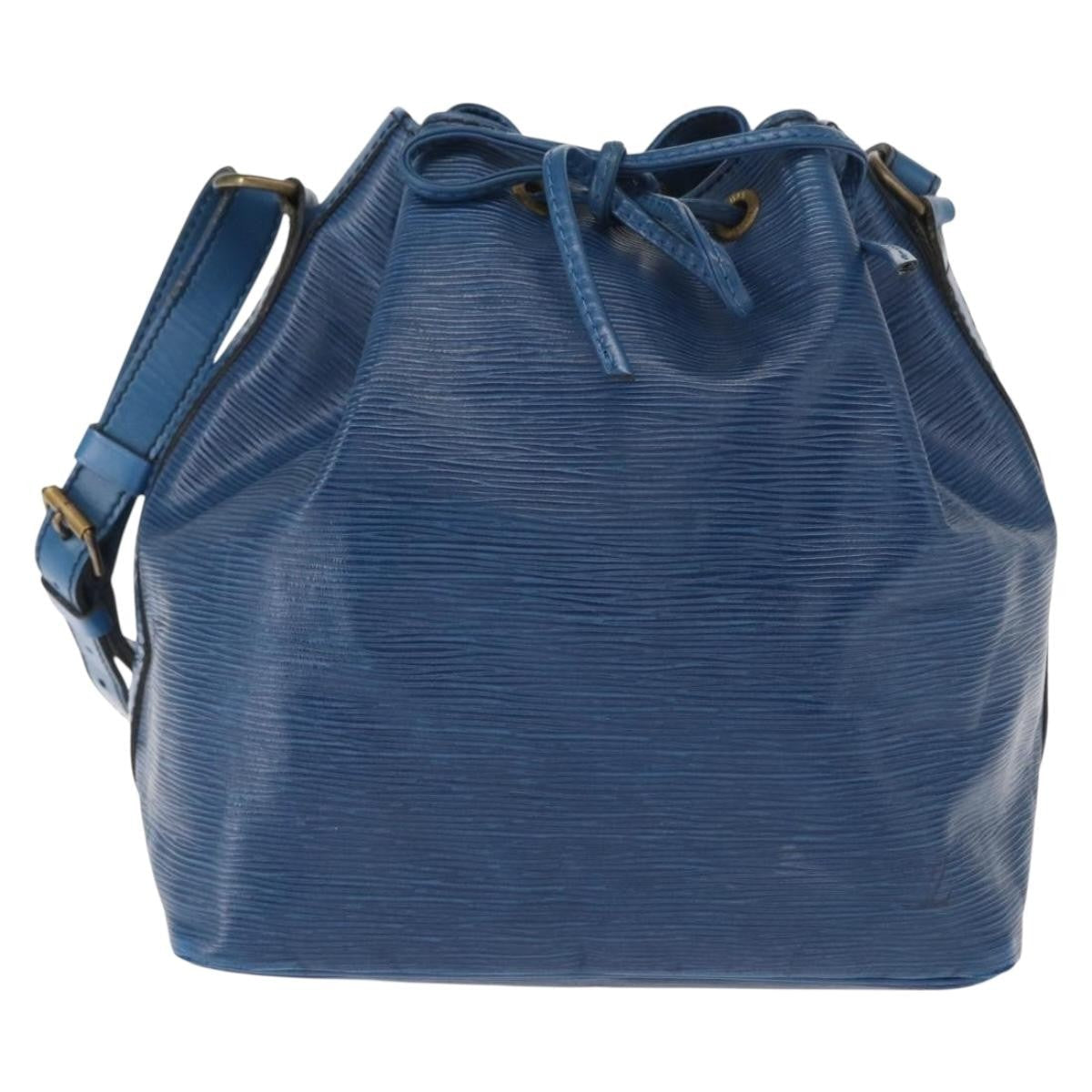 Louis Vuitton Noe Handbag Epi Leather Blue Leather Shoulder Bag