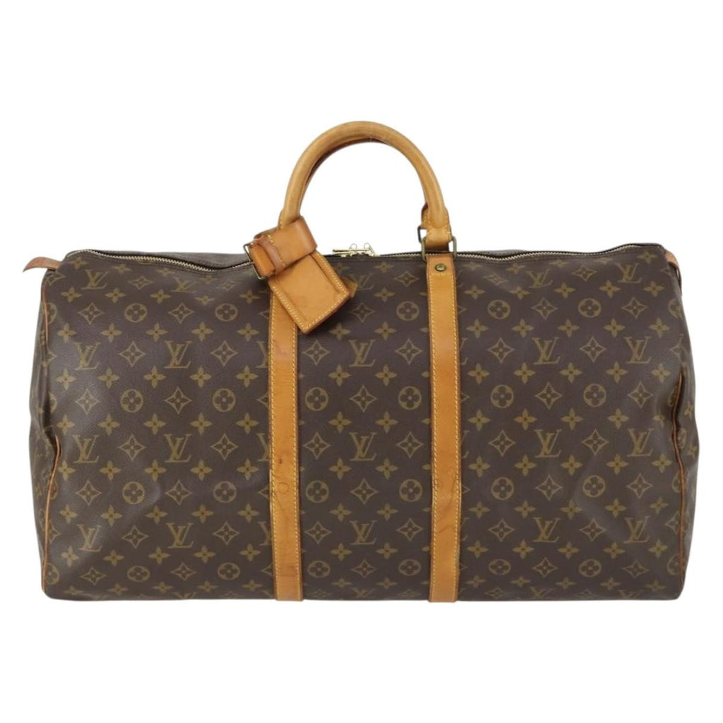 Louis Vuitton Keepall Bag Monogram Canvas Brown Canvas Travel Bag